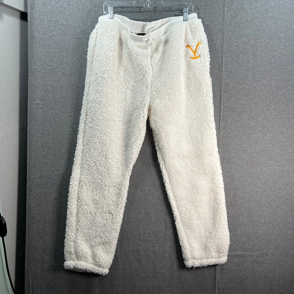 Yellowstone x BumbleBella bu Jill Martin Regular Sherpa Jogge Cream SIze Large